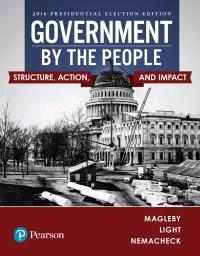 (Test Bank)Government By the People, 2016 Presidential Election 26th Edition.zip