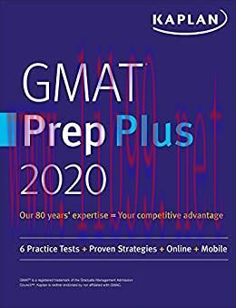 (PDF)GMAT Prep Plus 2020: 6 Practice Tests + Proven Strategies + Online + Mobile (Kaplan Test P...