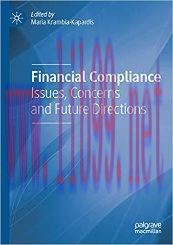 (PDF)Financial Compliance: Issues, Concerns and Future Directions 1st ed. 2019 Edition