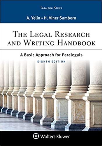 (PDF)The Legal Research and Writing Handbook A Basic Approach for Paralegals (Aspen Paralegal S...