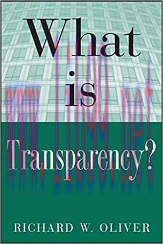 (PDF)What is Transparency? (What Is the What Is . . . Series) 1st Edition