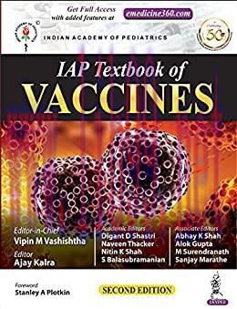 [PDF]IAP Textbook of Vaccines 2nd Edition [Vipin M Vashishtha]