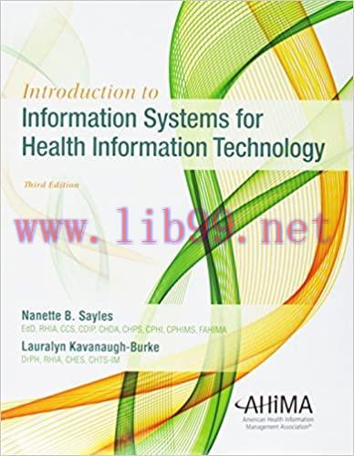 [PDF]Introduction to Information Systems for Health Information Technology, Third Edition