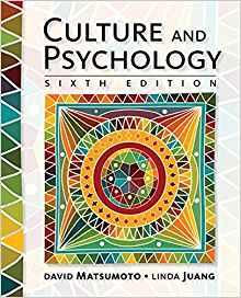 Culture and Psychology 6th Edition