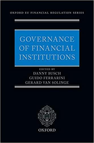 Governance of Financial Institutions
