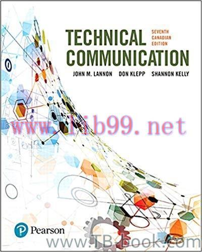 (PDF)Technical Communications, Seventh Canadian Edition by John Lannon