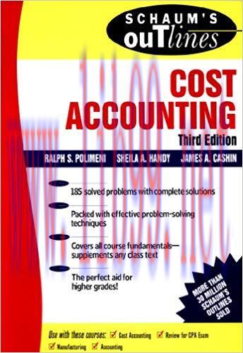 Schaum’s Outline of Cost Accounting 3rd Edition
