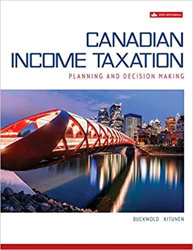 (Solutions Manual)Canadian Income Taxation 2018-2019 by Buckwold.zip