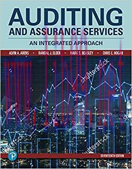 (PDF)Auditing and Assurance Services 17th Edition by Alvin A. Arens