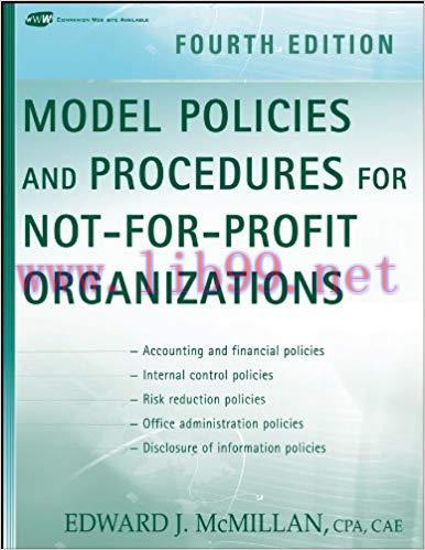 (PDF)Model Policies and Procedures for Not-for-Profit Organizations 4th Edition