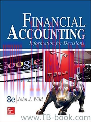 Financial Accounting: Information for Decisions 8th Edition by John Wild 课本