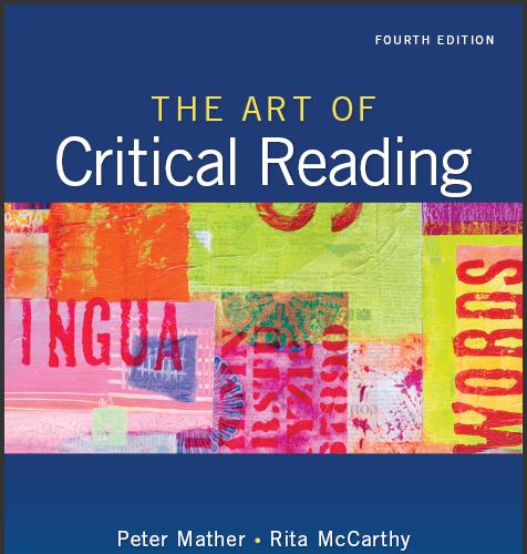 (Test Bank+Solution Manual)The Art of Critical Reading 4th Edition by Mather.zip