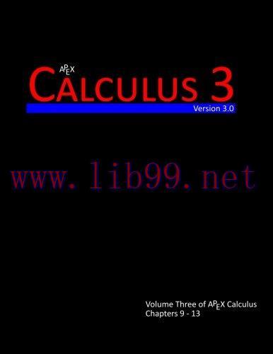 [FOX-Ebook]Calculus 3 (APEX Calculus v3.0) (Volume 3)