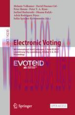 [PDF]Electronic Voting: 8th International Joint Conference, E-Vote-ID 2023, Luxembourg City, Lu...