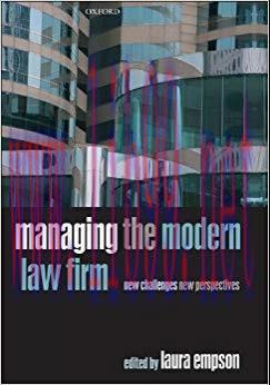 (PDF)Managing the Modern Law Firm: New Challenges, New Perspectives Reprint Edition