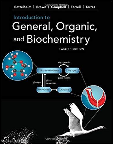 Introduction to General, Organic and Biochemistry, 12th Edition