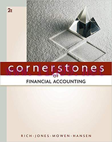 (PDF)Cornerstones of Financial Accounting 2nd Edition