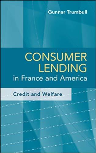 (PDF)Consumer Lending in France and America Credit and Welfare
