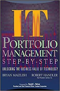 (PDF)IT (Information Technology) Portfolio Management Step-by-Step: Unlocking the Business Valu...