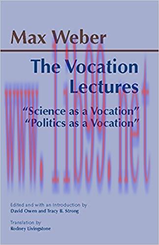 (PDF)The Vocation Lectures (Hackett Classics) 2/14/04 Edition