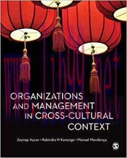 (PDF)Organizations and Management in Cross-Cultural Context 1st Edition
