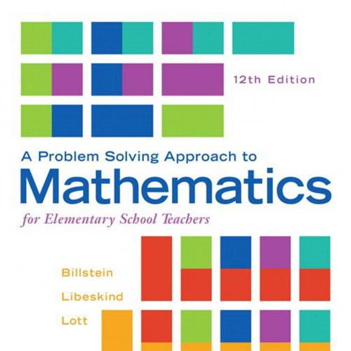 Problem Solving Approach to Mathematics for Elementary Sch, A