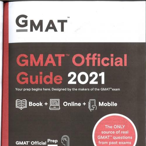 GMAT Official Guide 2021 - Wei Zhi