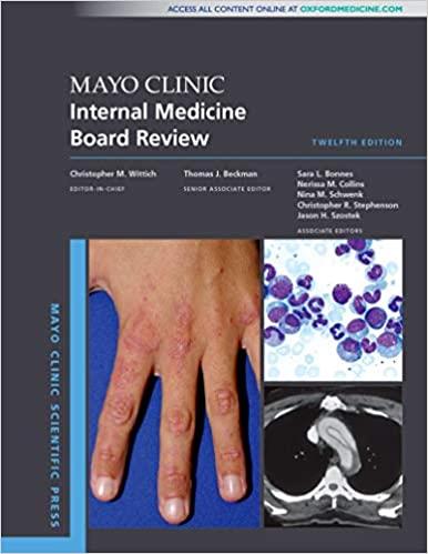 Mayo Clinic Internal Medicine Board Review (Mayo Clinic Scientific Press) 12th Edition