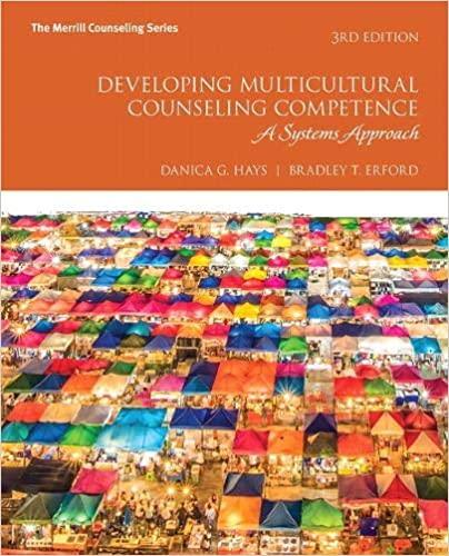 Developing Multicultural Counseling Competence A Systems Approach 3rd Edition [Danica G. Hays]