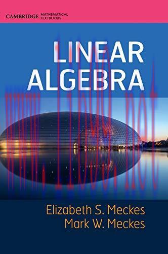 [FOX-Ebook]Linear Algebra (Cambridge Mathematical Textbooks)