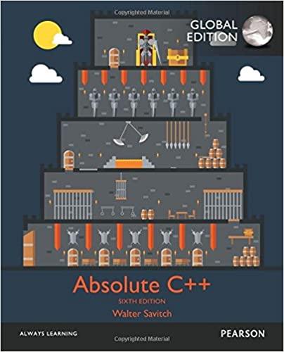 (PDF)Absolute C++, Global Edition 6th Edition by Walter Savitch