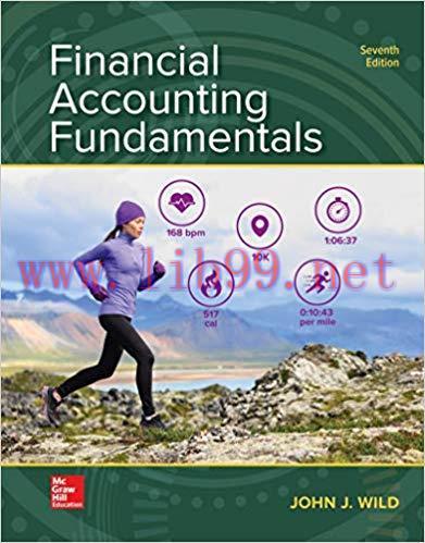 [EPUB]Financial Accounting Fundamentals, 7th Edition [John J. Wild]