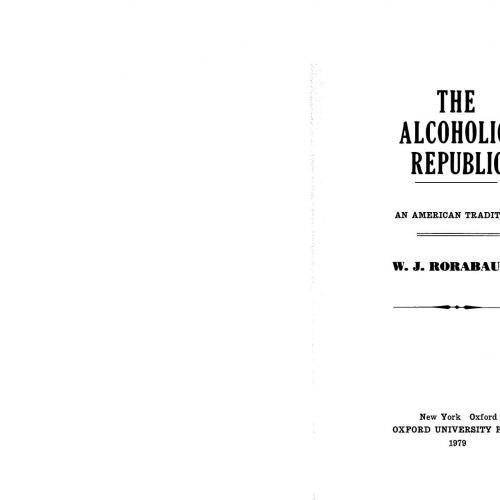 Alcoholic Republic_ An American Tradition, The