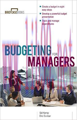 Budgeting for Managers: A Briefcase Book (Briefcase Books Series) 1st Edition,