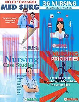 (PDF)Nursing Student Book Collection (Cheat Sheets, NCLEX&reg; MedSurg Essentials, Priorities, Case...