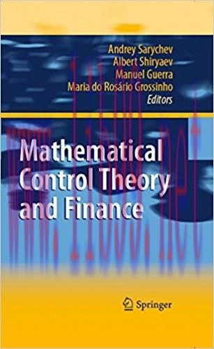 (PDF)Mathematical Control Theory and Finance 2008 Edition