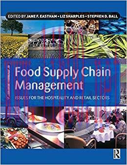 (PDF)Food Supply Chain Management: Issues for the Hospitality and Retail Sectors 1st Edition