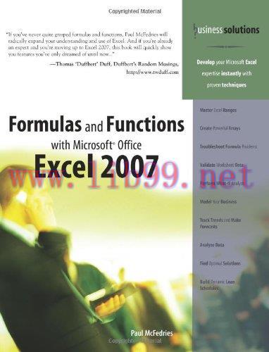 [FOX-Ebook]Formulas and Functions with Microsoft Office Excel 2007