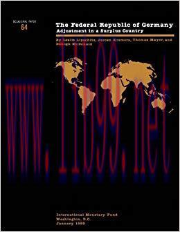(PDF)Federal Republic of Germany: Adjustment in a Surplus Country (International Monetary Fund ...