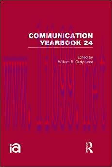 Communication Yearbook 24 1st Edition,