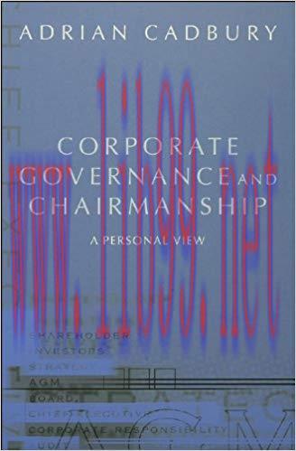 (PDF)Corporate Governance and Chairmanship: A Personal View 1st Edition