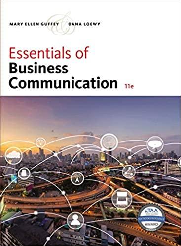 Essentials of Business Communication 11th Edition [Mary Ellen Guffey]