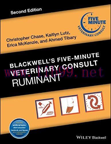 [AME]Blackwell's Five-Minute Veterinary Consult: Ruminant, 2nd Edition (EPUB)