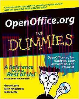 OpenOffice.org For Dummies 1st Edition,