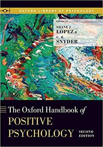 (PDF)The Oxford Handbook of Positive Psychology (Oxford Library of Psychology)