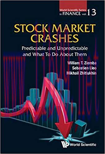 Stock Market Crashes:Predictable and Unpredictable and What to do About Them (World Scientific ...