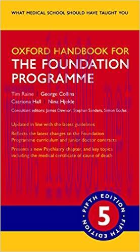 (PDF)Oxford Handbook for the Foundation Programme (Oxford Medical Handbooks) 5th Edition