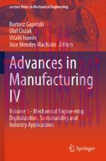 [PDF]Advances in Manufacturing IV: Volume 1 - Mechanical Engineering: Digitalization, Sustainab...
