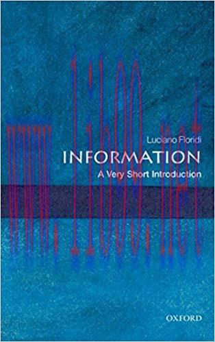 Information: A Very Short Introduction (Very Short Introductions) 1st Edition,