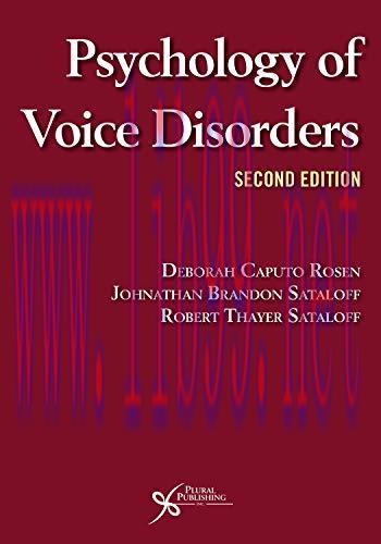 [AME]Psychology of Voice Disorders, Second Edition (Original PDF)